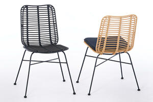 Unser PE Rattanstuhl ist sehr bequem